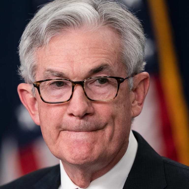 Jerome Powell, Vorsitzender der US-Notenbank Federal Reserve: Die Fed hat den Leitzins zuletzt bereits um 0,5 Prozentpunkte erhöht.