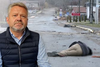 Leben nach dem russischen Abzug: Im t-online-Interview erklärt der Bürgermeister von Butscha, wie die Stadt mit den Gräueltaten umgeht. (Quelle: t-online)