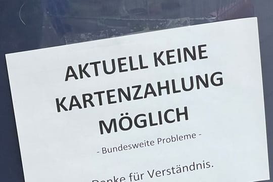 Die Zahlung per Giro- oder Kreditkarte ist vielerorts gestört.