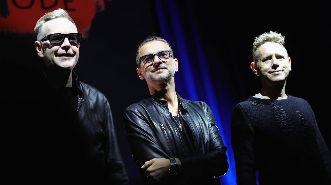Depeche Mode: Keyboarder Andy Fletcher, Sänger Dave Gahan und Gitarrist Martin Gore.