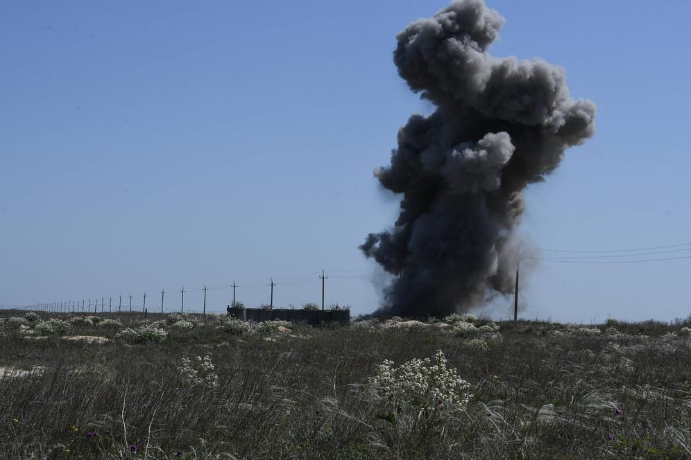 Explosion in der Ukraine: Die EU-Kommission fürchtet besonders den Einsatz "schmutziger Bomben".