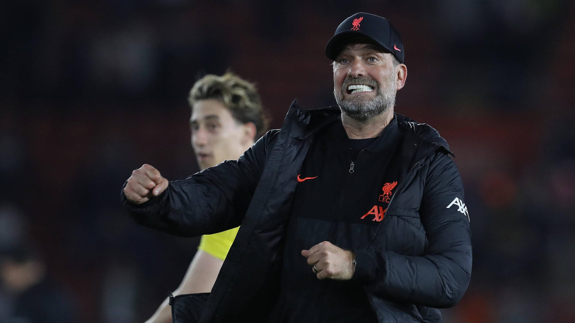 Klopp fletscht die Zähne nach dem Sieg über Southampton. Die Meisterschaft verpasste Liverpool um einen Zähler.