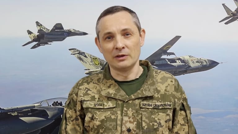 Luftwaffenchef Juri Ignat spricht auf Facebook über militärische Erfolge der Ukraine.
