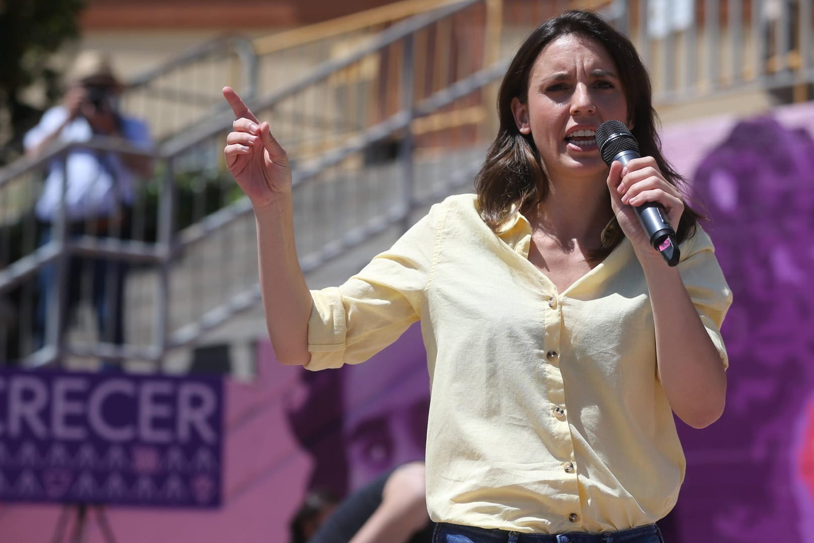 Spaniens Gleichstellungsministerin Irene Montero (Archivbild): "Die feministische Bewegung schreibt Geschichte in Spanien."