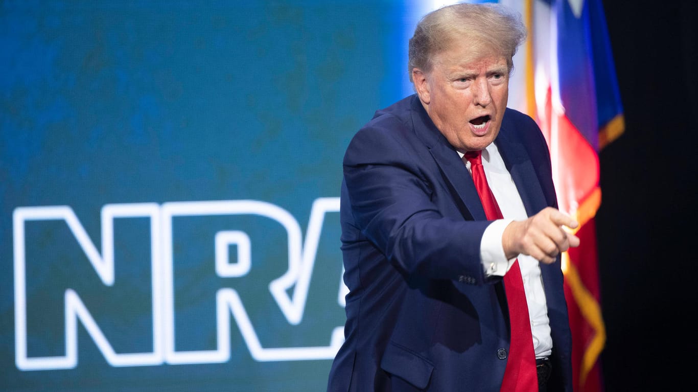 Donald Trump beim Jahrestreffen der NRA: Der Ex-Präsident wettert gegen Verschärfungen des Waffenrechts.