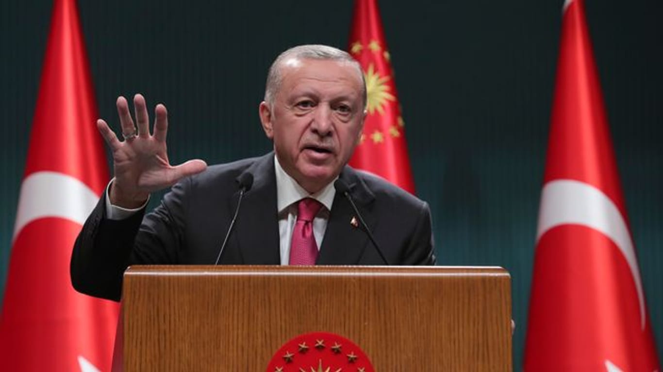 Recep Tayyip Erdoğan: Er ist gegen einen Nato-Beitritt von Finnland und Schweden.
