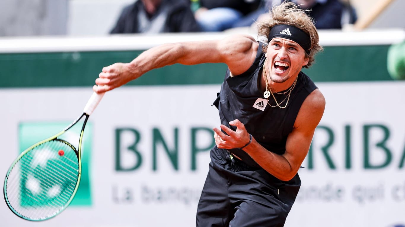 Alexander Zverev: Der Deutsche trifft im Viertelfinale auf Carlos Alcaraz.