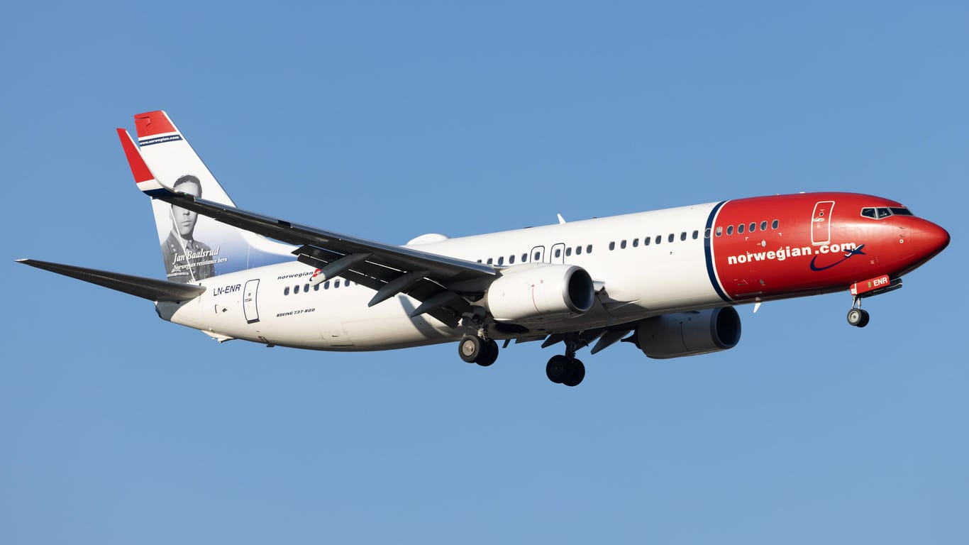 Boeing 737 der Fluglinie Norwegian Air (Symbolbild): Die Fluggesellschaft bestellte 50 Flugzeuge des Typs 737 MAX mit Aussicht auf 30 weitere Maschinen.