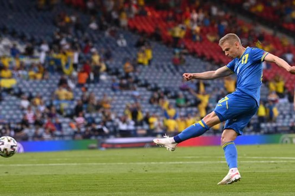 Die ukrainische Nationalmannschaft um Oleksandr Sintschenko will zur WM.