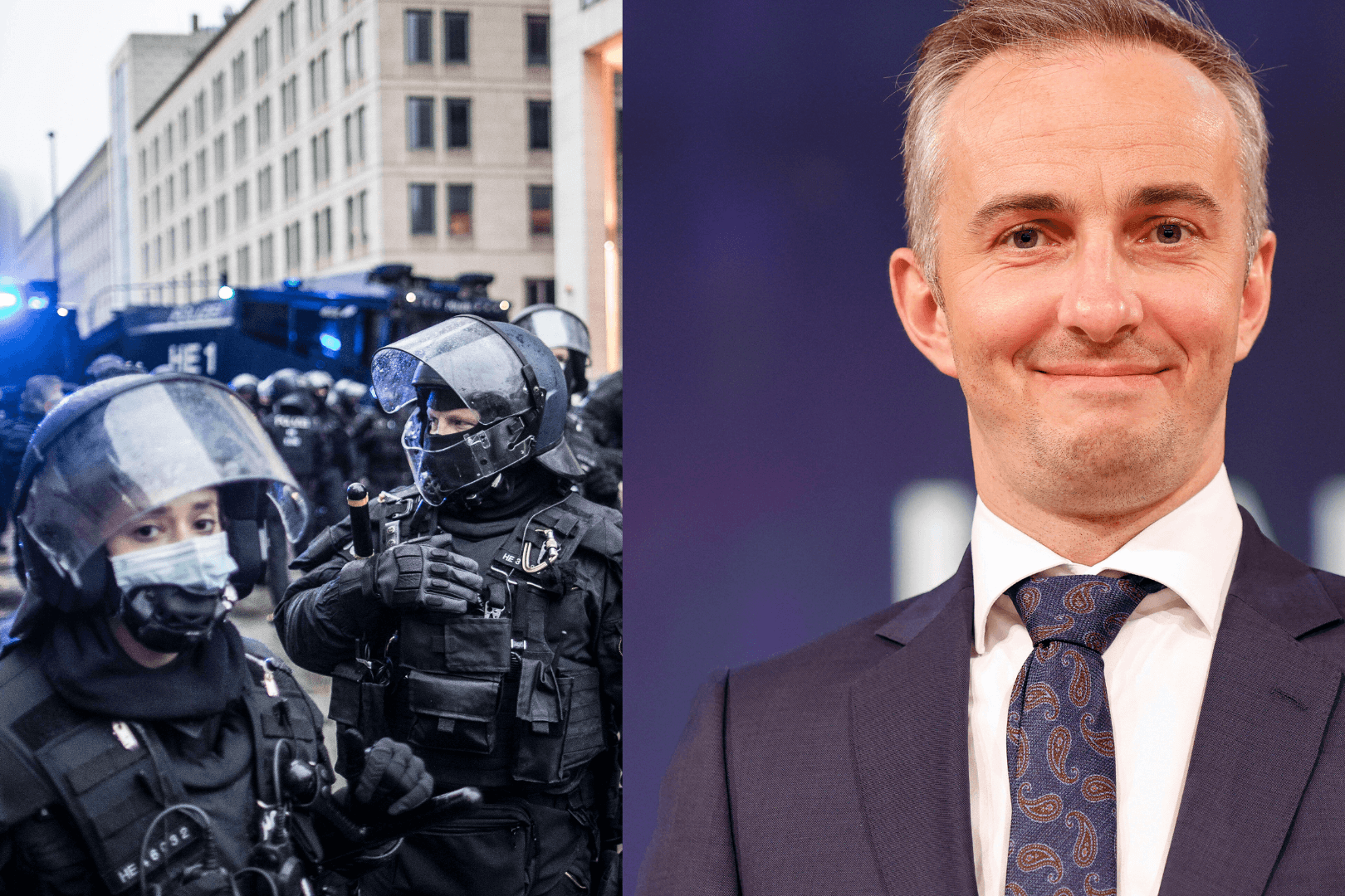 Frankfurter Polizeibeamte und Moderator Jan Böhmermann: "ZDF Magazin Royale" bescheinigt der hessischen Polizei ein positives Zeugnis im Kampf gegen Hasskriminalität. Das größte Problem hat die Polizei in ihren eigenen Reihen.