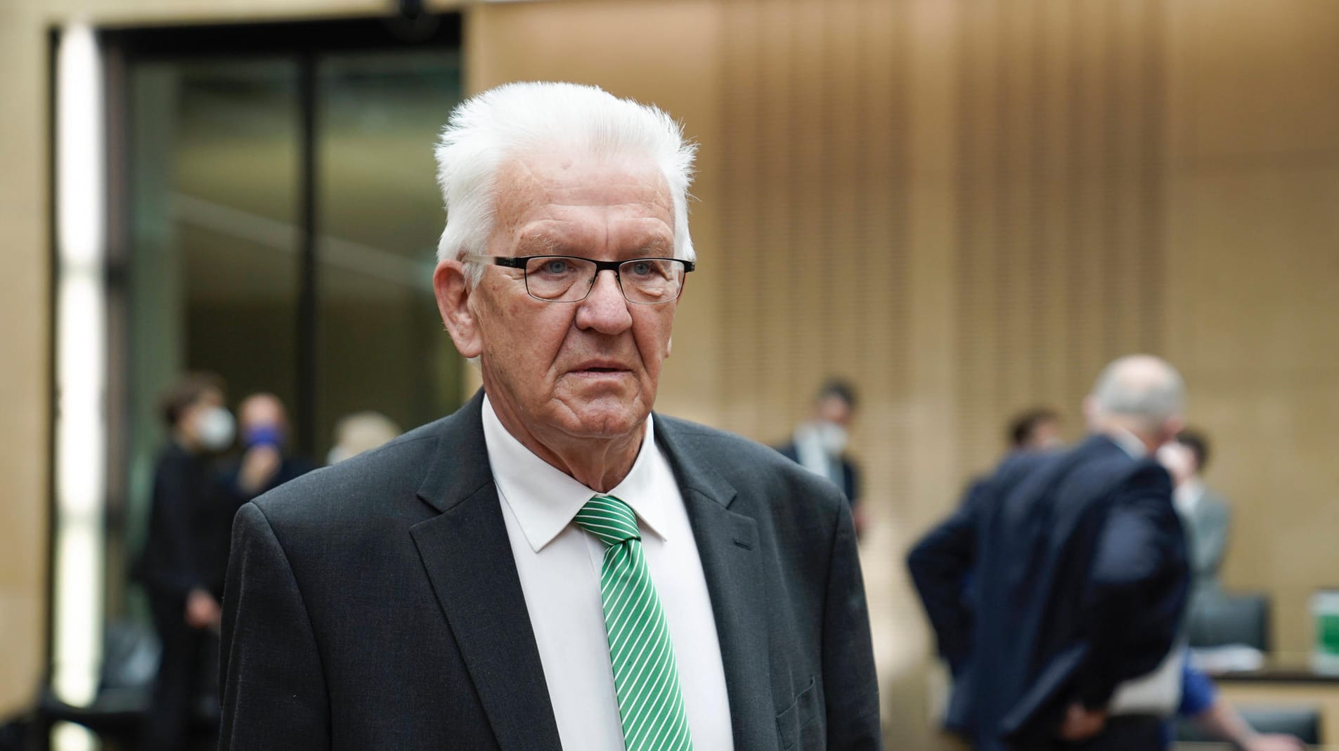 Winfried Kretschmann bei einer Sitzung des Bundesrats (Archivbild): Er verurteilte die nicht genehmigte Protestaktion. Winfried Kretschmann bei einer Sitzung des Bundesrats (Archivbild): Er verurteilte die nicht genehmigte Protestaktion.