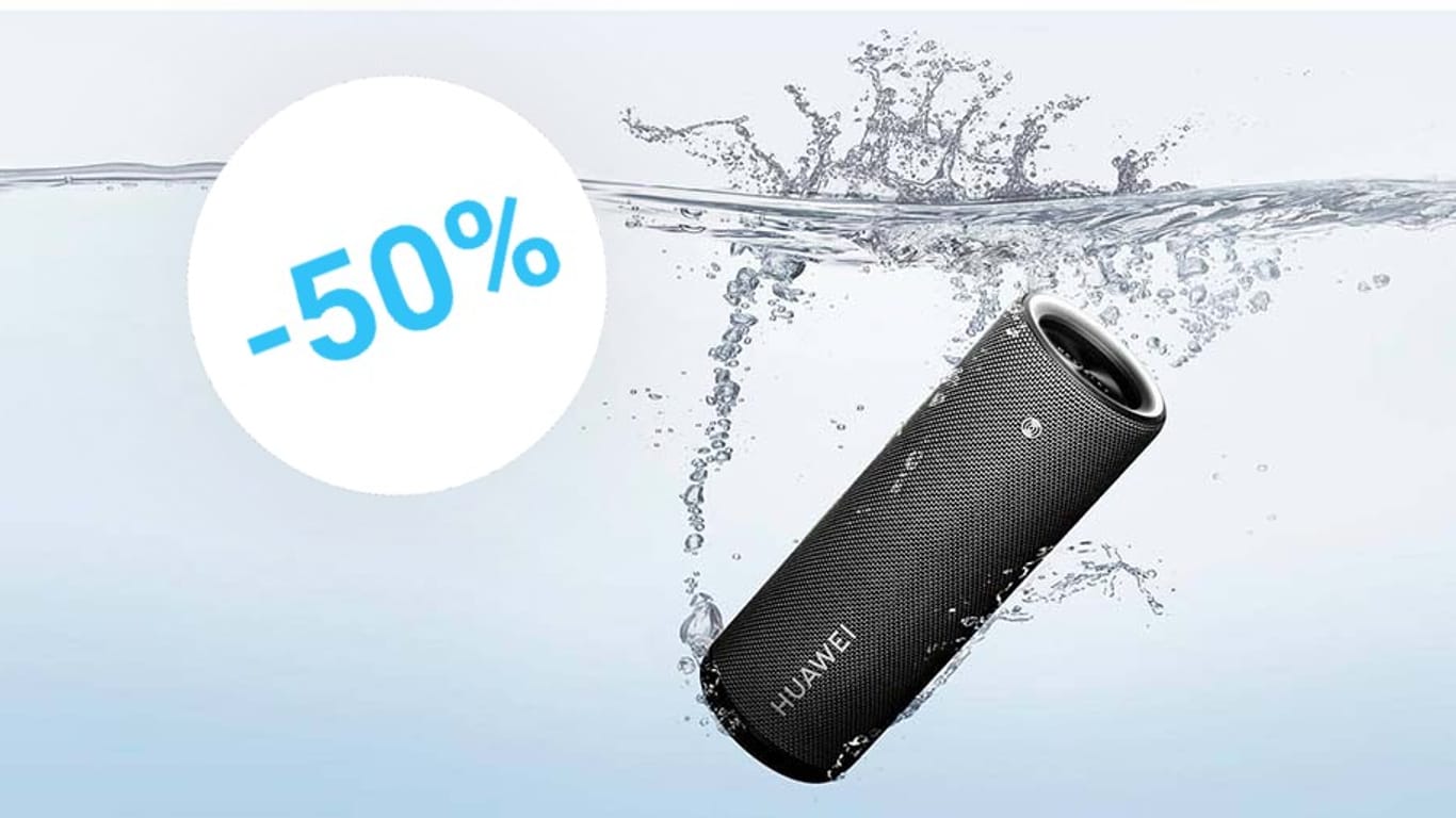 Nur für t-online-Leser bietet Huawei seinen Bluetooth-Lautsprecher mit Zusatzrabatt zum Tiefpreis an.