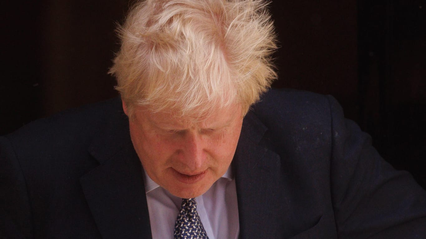 Premierminister Boris Johnson: Britische Medien bezeichneten ihn als "bullish".