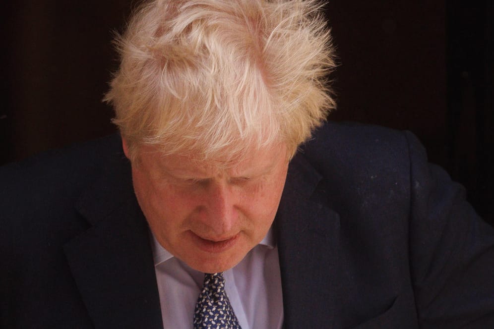 Premierminister Boris Johnson: Britische Medien bezeichneten ihn als "bullish".