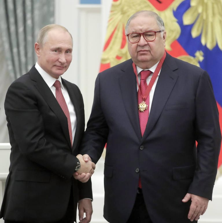 2018 in Moskau (Archivbild): Putin verleiht Usmanow einen Verdienstorden für das Vaterland
