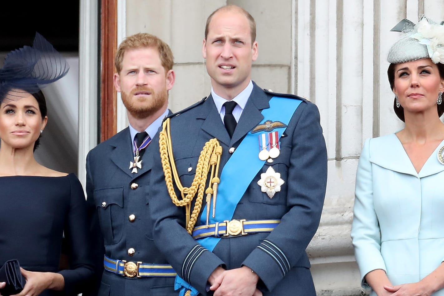 Herzogin Meghan, Prinz Harry, Prinz William und Herzogin Kate: Die Royals treffen nach zwei Jahren erstmals wieder aufeinander.