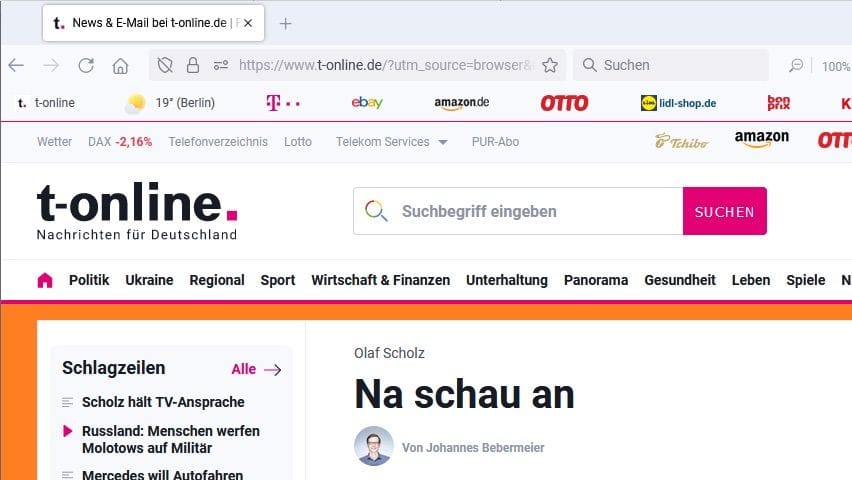 Der neue t-online Browser