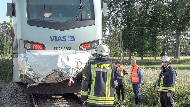 Die Unfallstelle: Für die Radfahrerin kam jede Hilfe zu spät.