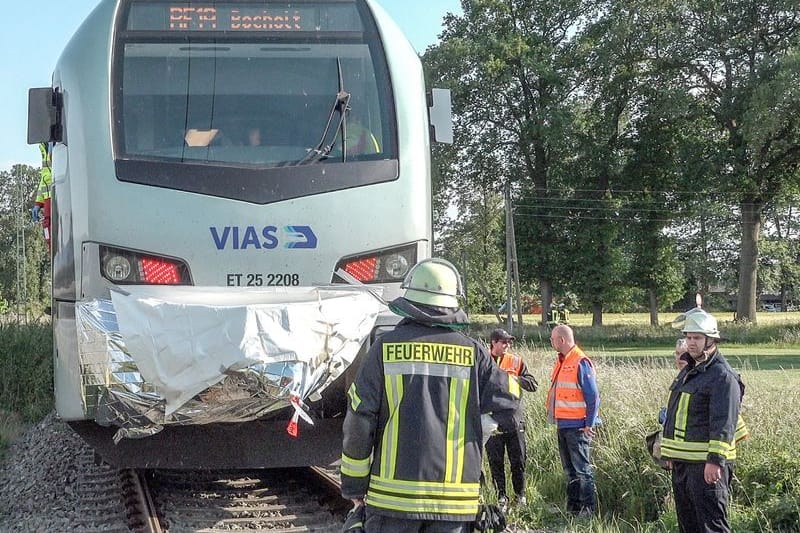 Die Unfallstelle: Für die Radfahrerin kam jede Hilfe zu spät.