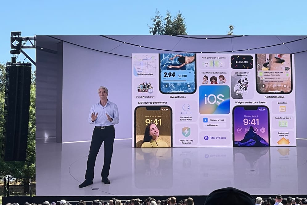 iOS-Präsentation auf der WWDC 2022: Viele neue Funktionen – aber nicht für alle iPhones.