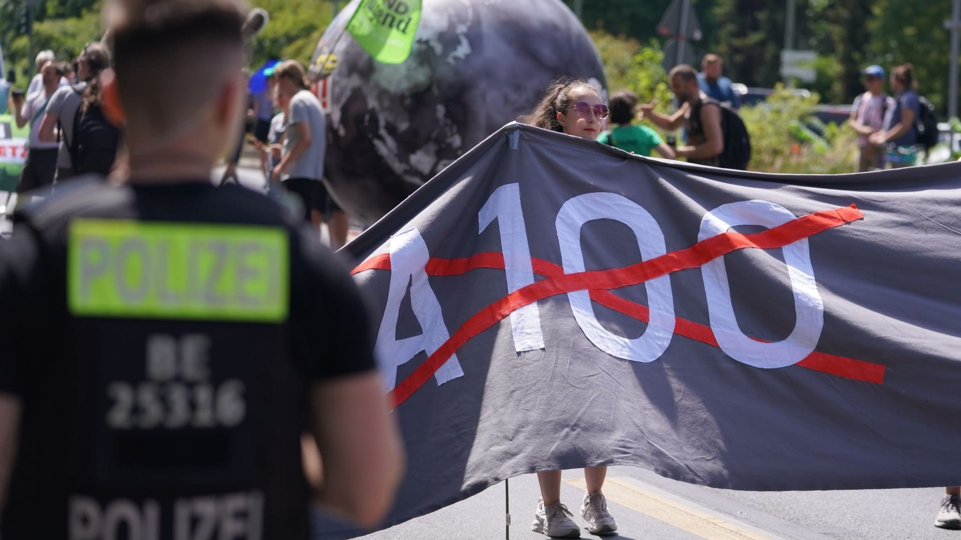 Protest gegen A100 Protest gegen A100