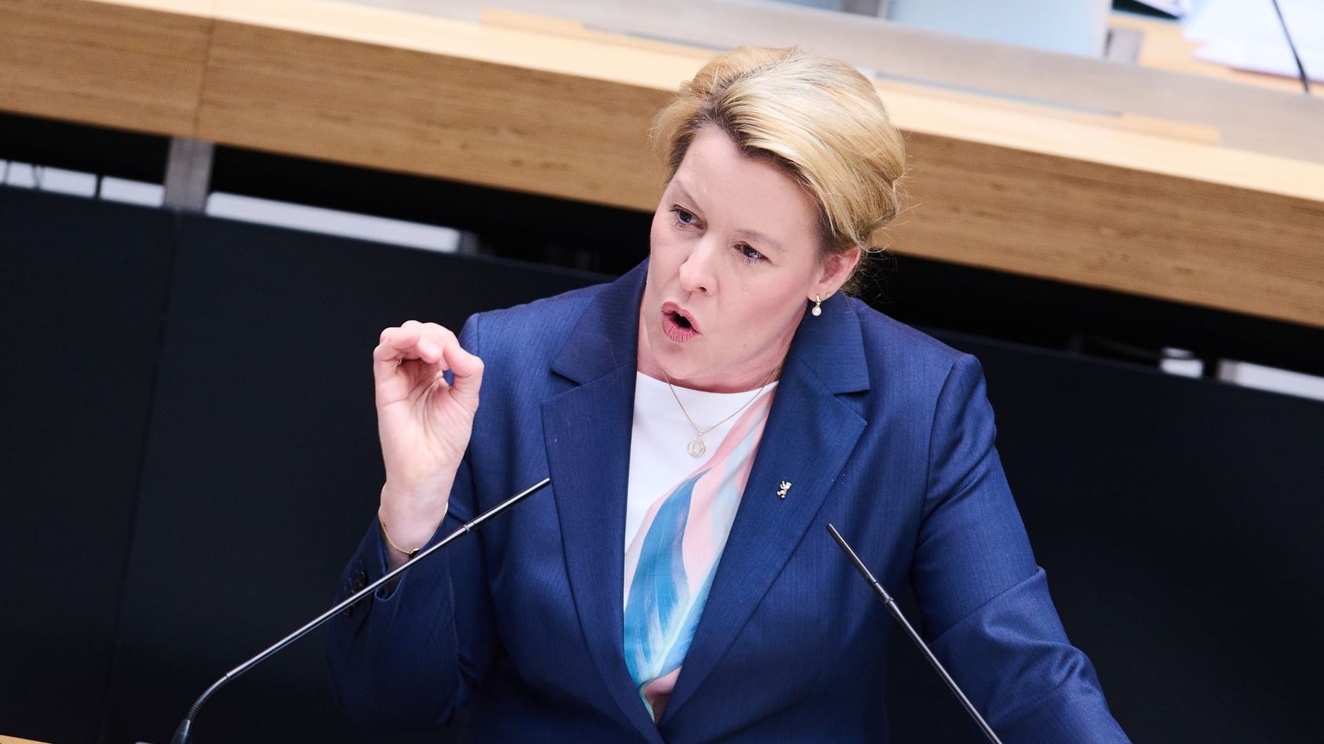 Berlins Regierende Bürgermeisterin Franziska Giffey (SPD) Berlins Regierende Bürgermeisterin Franziska Giffey (SPD)