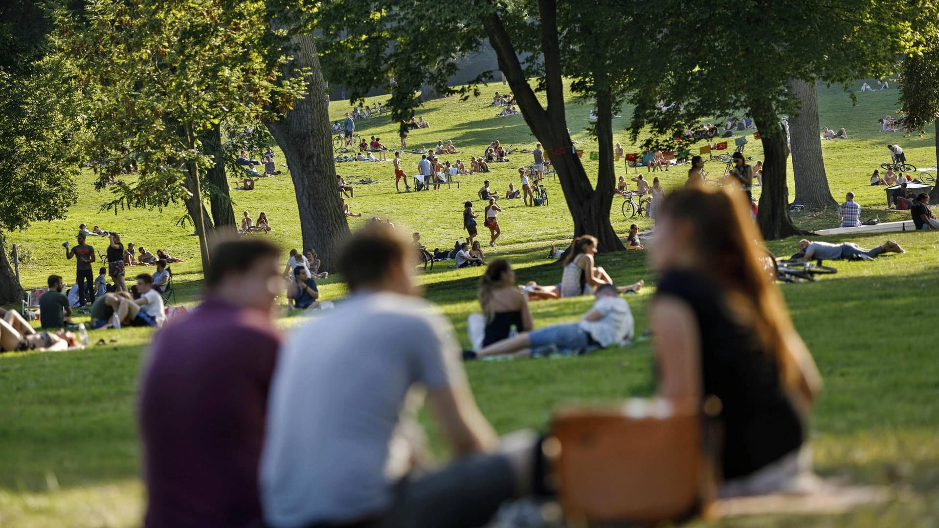 Im Hiroshima-Nagasaki-Park im Herzen Kölns ist vor allem bei Studenten beliebt.