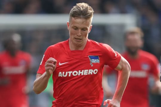 Feierte sein Bundesliga-Debüt: Herthas Luca Wollschläger.