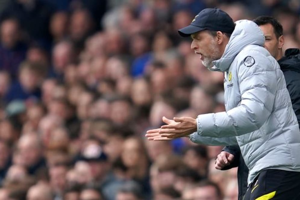 Chelseas Trainer Thomas Tuchel konnte die Niederlage beim FC Everton nicht verhindern.