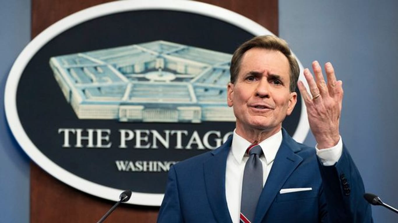 Pentagon-Sprecher John Kirby während eines Presse-Briefings in Washington.