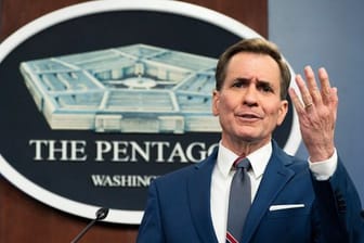 Pentagon-Sprecher John Kirby während eines Presse-Briefings in Washington.