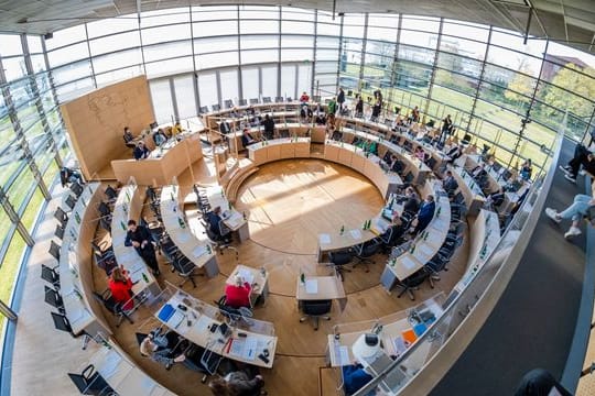 Der schleswig-holsteinische Landtag in Kiel.