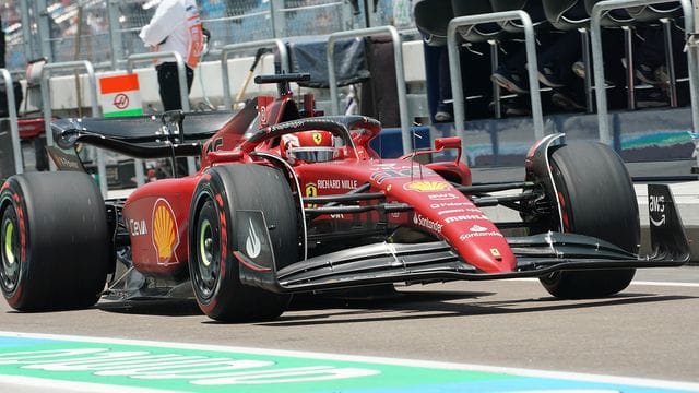 Ferrari-Pilot Charles Leclerc sicherte sich in Miami die Pole Position.