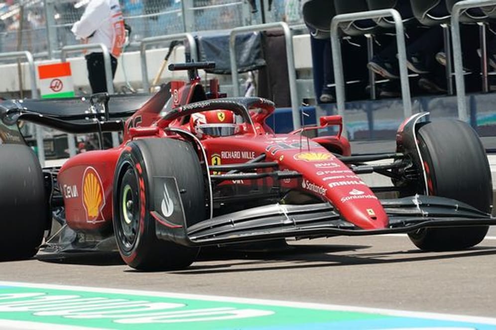 Ferrari-Pilot Charles Leclerc sicherte sich in Miami die Pole Position.