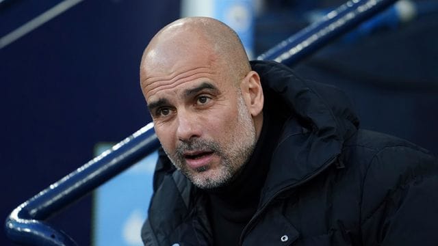 City-Trainer Pep Guardiola.