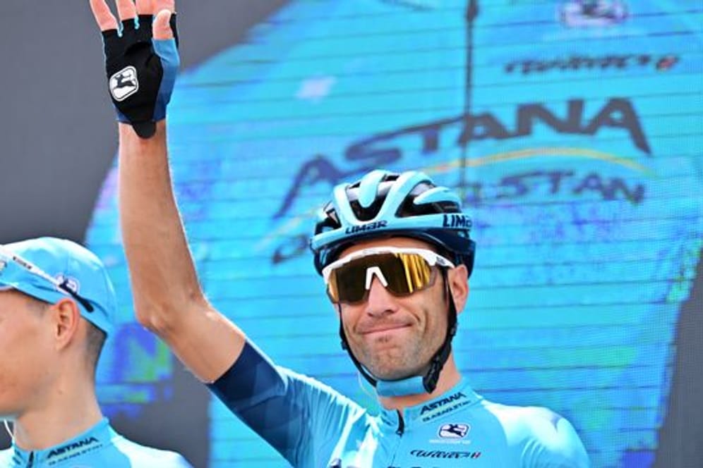 Hat das Ende seiner Radsportkarriere angekündigt: Vincenzo Nibali vor der 4.