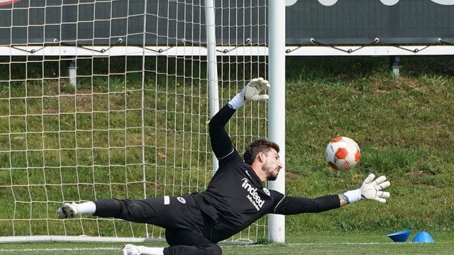 Sieht seinen Einsatz im Finale der Europa League nicht in Gefahr: Frankfurts Torwart Kevin Trapp.