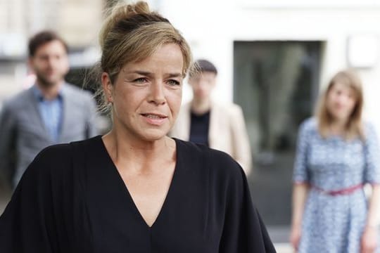 Mona Neubaur, Landesvorsitzende von Bündnis 90/Die Grünen Nordrhein-Westfalen und Spitzenkandidatin ihrer Partei für die Landtagswahl.