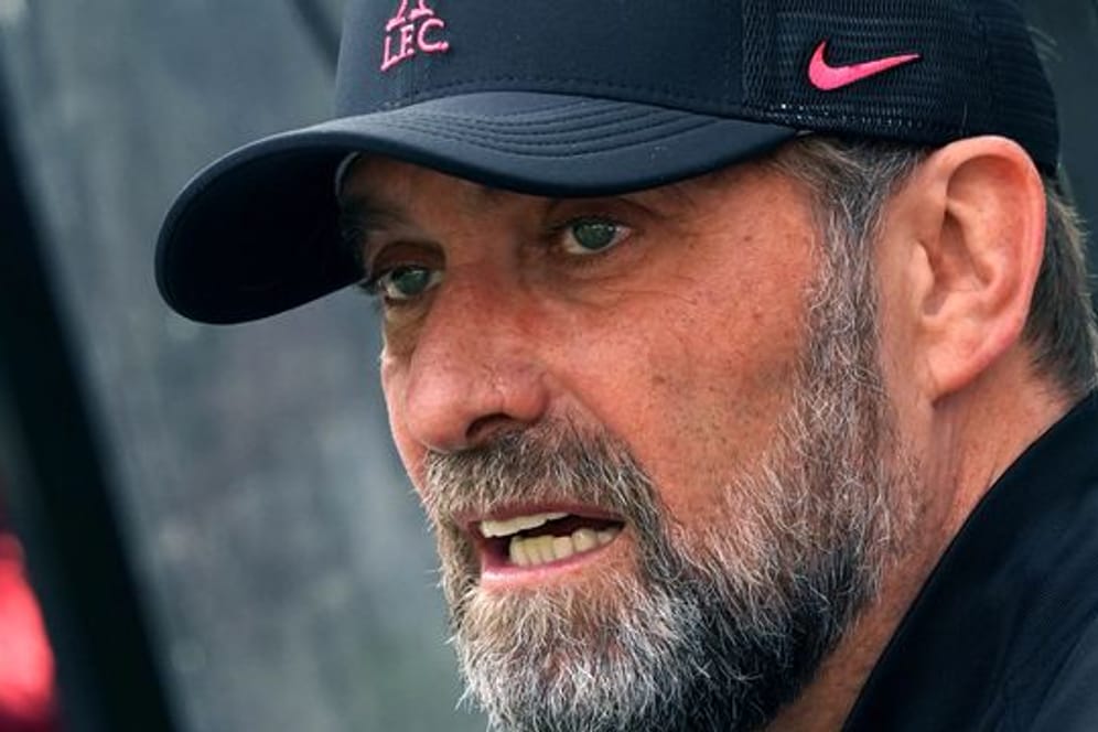 Liverpools Trainer Jürgen Klopp sieht für seinen Club keine große Chance auf einen Meistertitel.