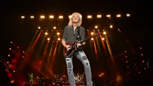 Wird bei einem BBC-Konzert für die Queen auftreten: Gitarrist Brian May der Band "Queen".