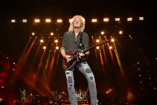 Wird bei einem BBC-Konzert für die Queen auftreten: Gitarrist Brian May der Band "Queen".