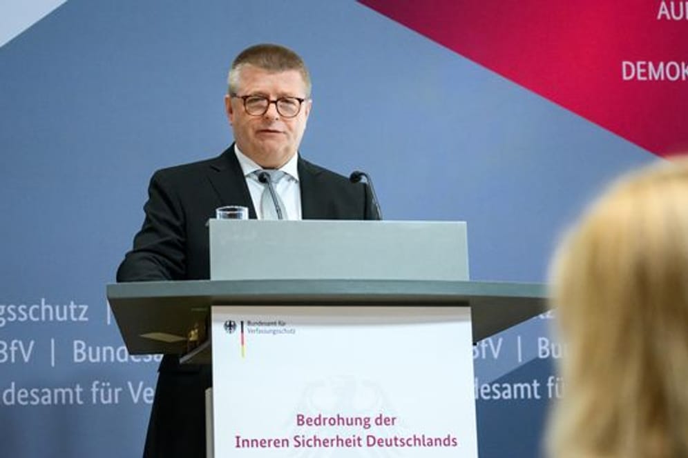 Der Präsident des Bundesamts für Verfassungsschutz, Thomas Haldenwang, spricht beim 18.