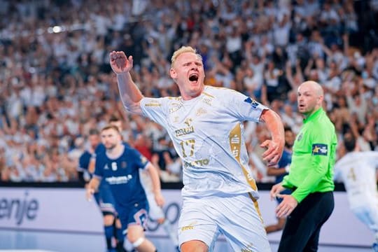 Patrick Wiencek gewann mit dem THW Kiel gegen PSG.