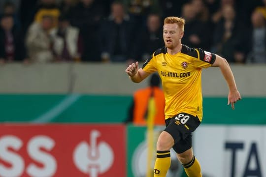 Dresdens Spieler Paul Will erlitt gegen Kaiserslautern eine starke Gehirnerschütterung.