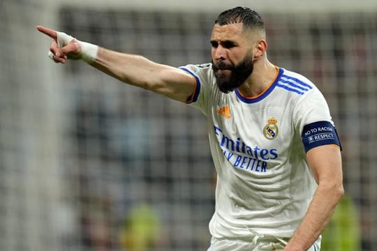 Real-Stürmer Karim Benzema steht aktuell bei 15 Toren in der laufenden Champions-League-Saison.