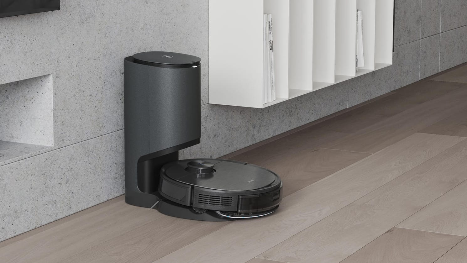 Die optionale Absaugstation erhöht den Komfort noch weiter: Wischwasser wird getauscht und Staubbeutel werden entleert. So arbeitet der DEEBOT T9 AIVI bis zu 30 Tage lang autark.