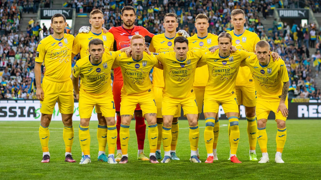 Spieler der ukrainischen Nationalmannschaft: Eine Qualifikation für die WM hätte für ihr Land große Bedeutung.