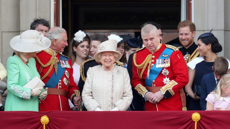 Die Royal Family: Hier zu sehen bei "Trooping the Colour" vor drei Jahren.