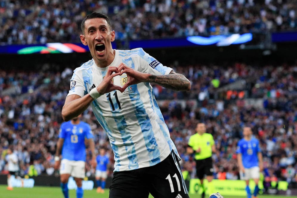 Angel Di Maria: Der PSG-Profi hatte mit seinem Treffer Anteil am Sieg Argentiniens gegen Italien.