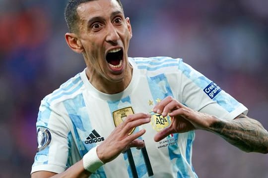 Bejubelt den Sieg beim "Finalissima": Argentinas Angel Di Maria.